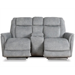 Pemberly Row Contemporary Hudson Grey Power Reclining Sofa and Loveseat