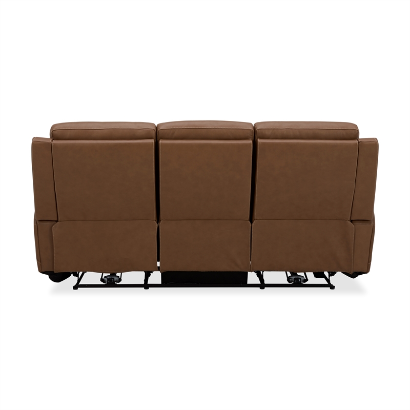 Pemberly Row Contemporary Butternut Power Reclining Sofa and Recliner