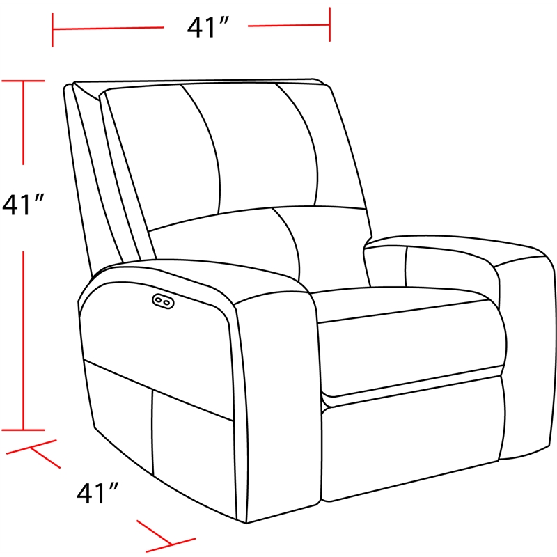 Pemberly Row Contemporary Bourbon Power Reclining Sofa and Two Recliners