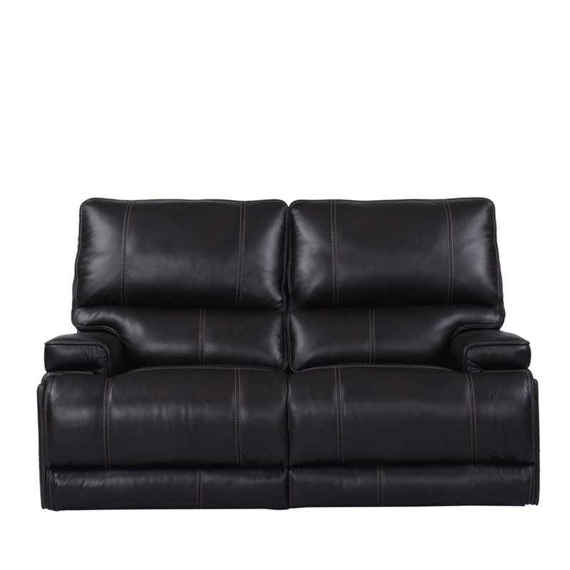 Pemberly Row Contemporary Coffee Power Reclining Sofa and Loveseat