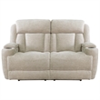 Pemberly Row Contemporary Fabric Power Reclining Sofa and Loveseat
