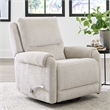 Pemberly Row Contemporary Ecru Mist Manual Swivel Glider Recliner