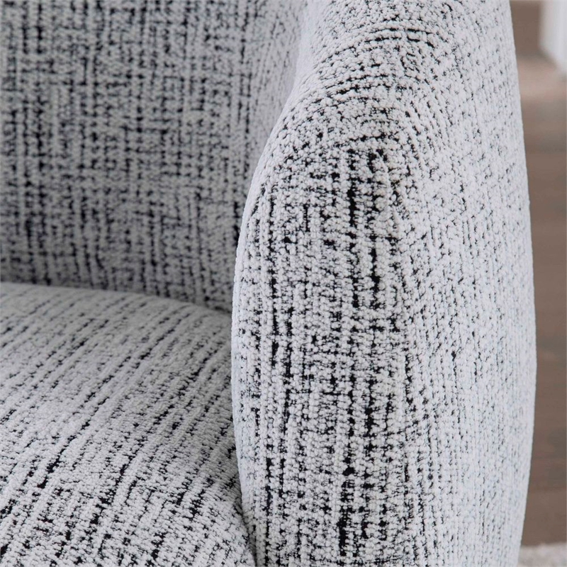 Pemberly Row Contemporary Fabric Nightshade Swivel Accent Chair