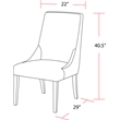 Pemberly Row Contemporary 60 In. Dining Table With 4 Upholstered Chairs