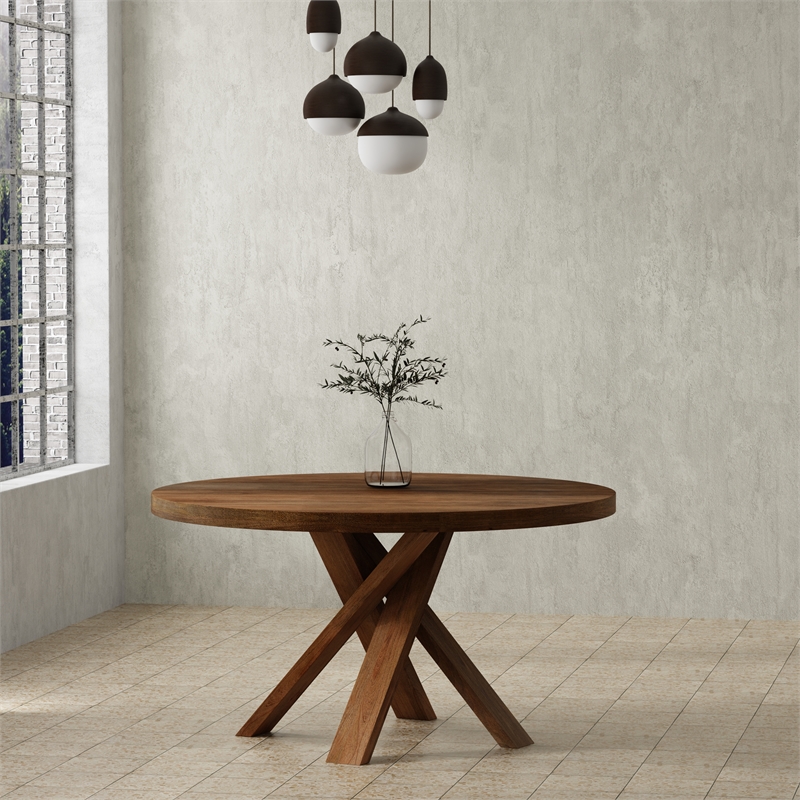 Pemberly Row Contemporary 60 In. Dining Table With 4 Upholstered Chairs