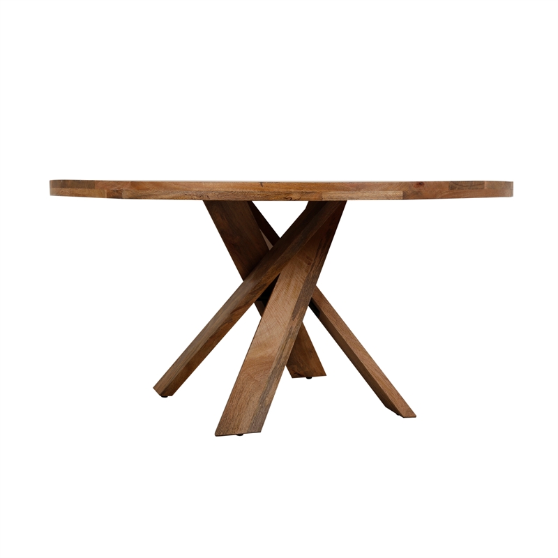 Pemberly Row Contemporary 60 In. Dining Table With 4 Upholstered Chairs