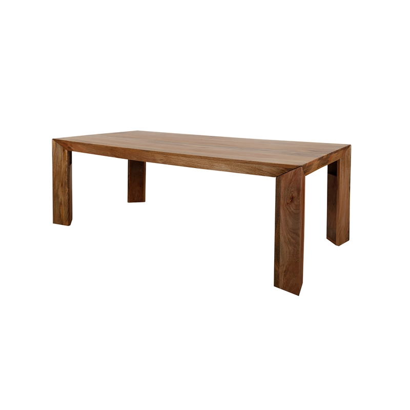 Pemberly Row Contemporary 86 In. Dining Table With 4 Upholstered Chairs