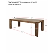 Pemberly Row Contemporary 86 In. Dining Table With 4 Upholstered Chairs