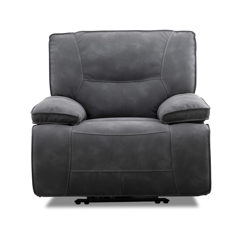 Pemberly Row Contemporary Cobalt Zero Gravity Power Recliner Two Pack