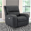 Pemberly Row Contemporary Fabric Slate Power Recliner Two Pack