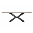 Pemberly Row Contemporary 86 In. Dining Table With 4 Upholstered Chairs