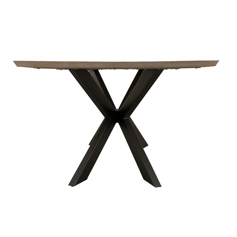 Pemberly Row Contemporary 86 In. Dining Table With 4 Upholstered Chairs