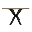 Pemberly Row Contemporary 86 In. Dining Table With 4 Upholstered Chairs