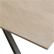 Pemberly Row Contemporary 86 In. Dining Table With 4 Upholstered Chairs