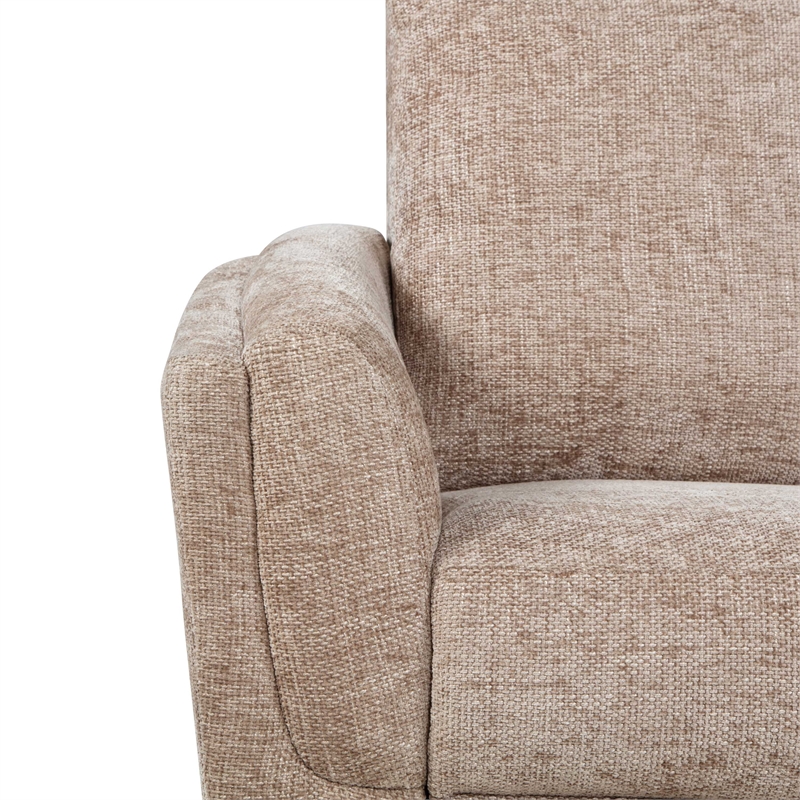 Pemberly Row Contemporary Biscotti Power Glider Recliner Two Pack