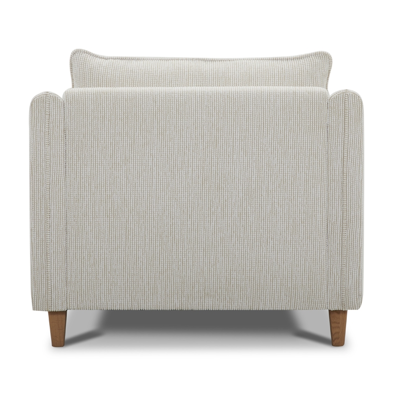 Pemberly Row Modern / Contemporary Fabric Farlo Chalk Chair Two Pack