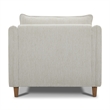 Pemberly Row Modern / Contemporary Fabric Farlo Chalk Chair Two Pack