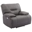 Pemberly Row Contemporary Fabric Haze Power Recliner Two Pack