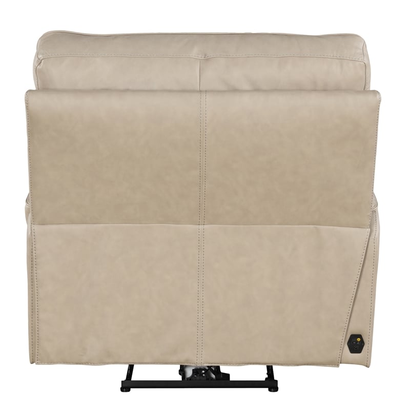 Pemberly Row Contemporary Linen Cordless Power Recliner Two Pack