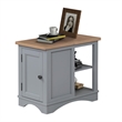 Pemberly Row Contemporary Dove Cocktail Table with 2 Chairside Tables