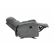 Pemberly Row Transitional Polyester Manual Recliner in Shadow Gray