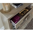 Pemberly Row Wood Multi-Functional Server with Bar Cabinet in Taupe