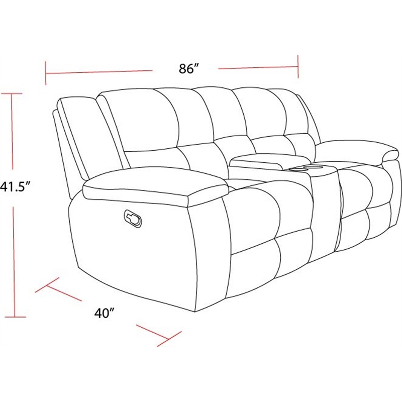 Pemberly Row Opal Taupe Manual Reclining Sofa Loveseat and Recliner
