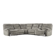 Pemberly Row Shadow Natural 6 Piece Modular Manual Reclining Sectional