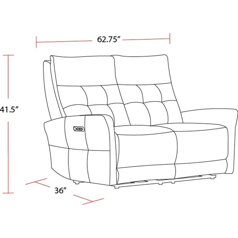 Pemberly Row Lucca Butterscotch Power Reclining Sofa and Loveseat
