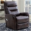 Pemberly Row Truffle Power Lift Recliner Articulating Headrest Two Pack