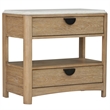 Pemberly Row Queen Panel Bed 2 Nightstands and Dresser with Mirror
