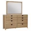 Pemberly Row Queen Panel Bed 2 Nightstands and Dresser with Mirror
