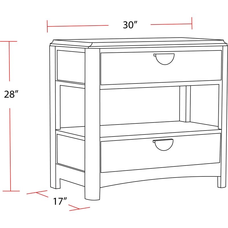 Pemberly Row Queen Panel Bed 2 Nightstands Dresser with Mirror and Chest