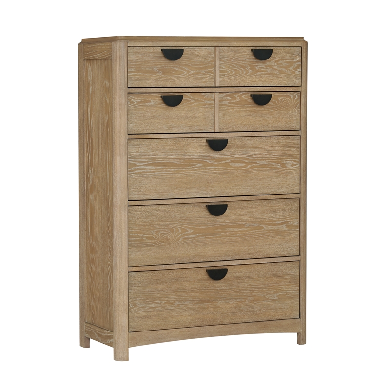 Pemberly Row Queen Panel Bed 2 Nightstands Dresser with Mirror and Chest