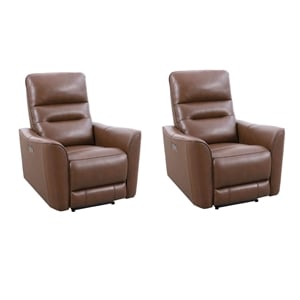 Pemberly Row Brazilian Cocoa Power Zero Gravity Recliner Two Pack