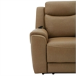 Pemberly Row Cashew Power Zero Gravity Recliner with Heat & Massage