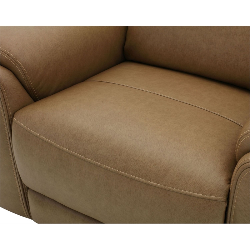 Pemberly Row Cashew Power Zero Gravity Recliner with Heat & Massage