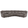 Pemberly Row Dark Granite 6 Piece Modular Power Reclining Sectional