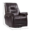 Pemberly Row Coffee Cordless Power Swivel Glider Recliner 2Pack