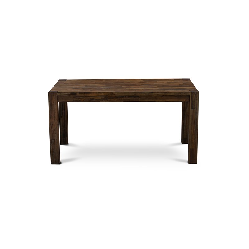 Pemberly Row Rectangular Wood Dining Table in Jacobean Brown