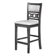 Pemberly Row Solid Wood Gray Counter Chair Set of 2 40.56