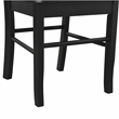 Pemberly Row Farmhouse Rubberwood Dining Chairs in Black (Set of 2)