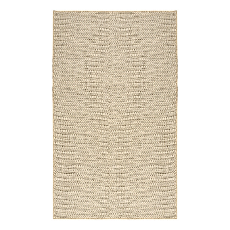Pemberly Row Contemporary Courtyard 2' x 3' Natural Fabric Area Rug