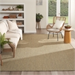 Pemberly Row Contemporary 8' x 10' Green Fabric Geometric Area Rug