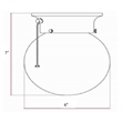 Pemberly Row Stainless Steel Ceiling Light with Pull Chain in Bronze