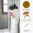 Pemberley Row Wood Honey Oak Bathroom Hardware Kit Rustic 24