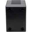 Pemberly Row Contemporary 3 Drawer Modern Mobile File Cabinet in Black
