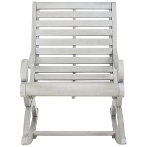 Pemberly Row Modern / Contemporary Patio Rocker in Gray Finish