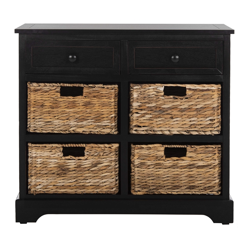 Pemberly Row Modern / Contemporary Wood Storage Unit in Black