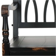 Pemberly Row Modern / Contemporary Poplar Wood Bench in Black